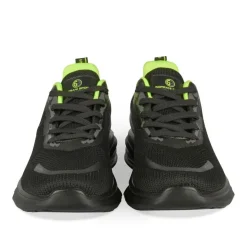 Baskets Running NOIR Homme Motif Uni Lacets