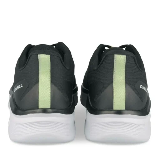Baskets Running NOIR Homme Motif Uni Lacets