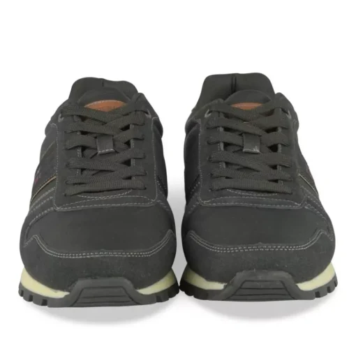 Baskets Running NOIR Homme Motif Uni Lacets