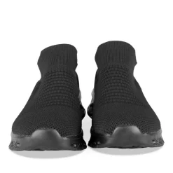 Baskets Running NOIR Homme Motif Uni A Enfiler