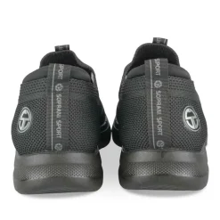 Baskets Running NOIR Homme Motif Uni A Enfiler