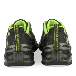 Baskets Running NOIR Homme Motif Uni Lacets