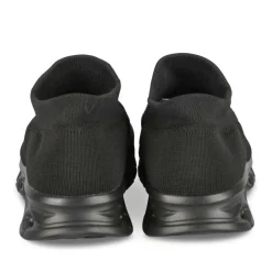 Baskets Running NOIR Homme Motif Uni A Enfiler