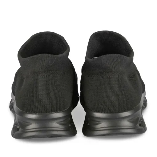 Baskets Running NOIR Homme Motif Uni A Enfiler