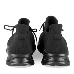 Baskets Running NOIR Homme Motif Uni Lacets