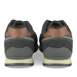 Baskets Running NOIR Homme Motif Uni Lacets