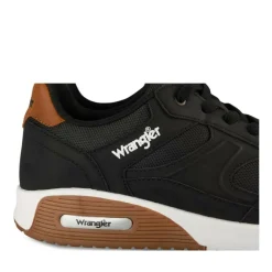 Baskets Running NOIR Homme Motif Uni Lacets