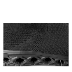 Baskets Running NOIR Homme Motif Uni A Enfiler