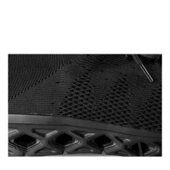 Baskets Running NOIR Homme Motif Uni Lacets