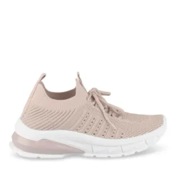 Baskets Running ROSE Fille Motif Uni Lacets
