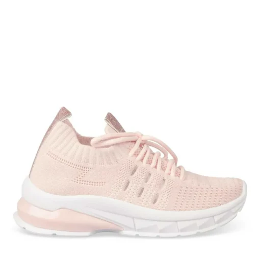 Baskets Running ROSE Fille Motif Uni Lacets