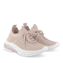 Baskets Running ROSE Fille Motif Uni Lacets