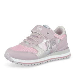 Baskets Running ROSE Fille Motif Iridescent Scratch