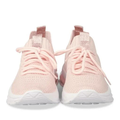 Baskets Running ROSE Fille Motif Uni Lacets