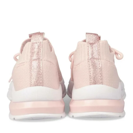 Baskets Running ROSE Fille Motif Uni Lacets