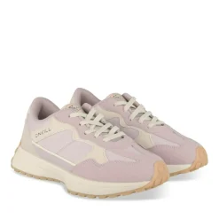 Baskets Running VIOLET Fille Motif Uni Elastique