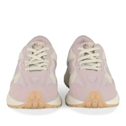 Baskets Running VIOLET Fille Motif Uni Elastique