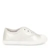 Baskets Slip-on ARGENT Fille Motif Uni Elastique