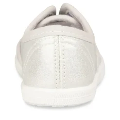 Baskets Slip-on ARGENT Fille Motif Uni Elastique