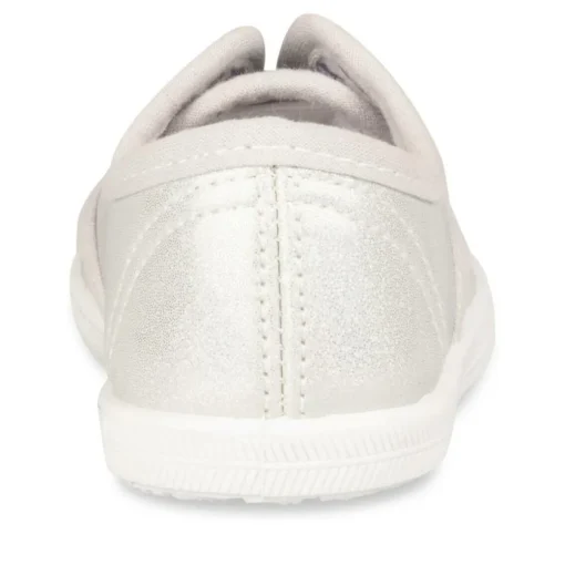 Baskets Slip-on ARGENT Fille Motif Uni Elastique