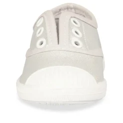 Baskets Slip-on ARGENT Fille Motif Uni Elastique