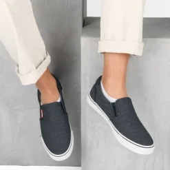 Baskets Slip-on MARINE Homme Motif Uni A Enfiler