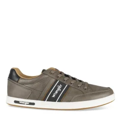 Baskets TAUPE Homme Motif Uni Lacets
