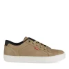 Baskets TAUPE Homme Motif Uni A Enfiler