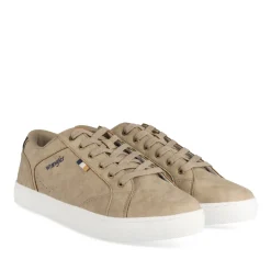 Baskets TAUPE Homme Motif Multicolore Lacets