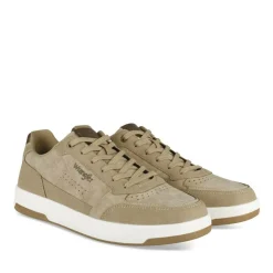 Baskets TAUPE Homme Motif Uni Lacets