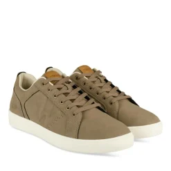 Baskets TAUPE Homme Motif Uni Lacets