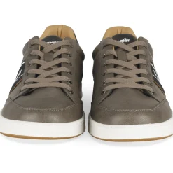 Baskets TAUPE Homme Motif Uni Lacets