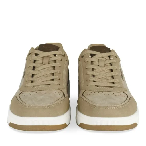 Baskets TAUPE Homme Motif Uni Lacets