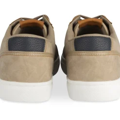 Baskets TAUPE Homme Motif Multicolore Lacets