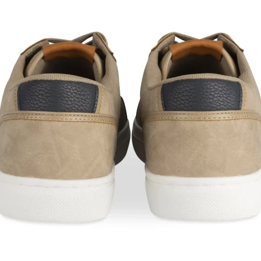 Baskets TAUPE Homme Motif Multicolore Lacets