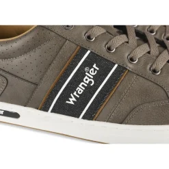 Baskets TAUPE Homme Motif Uni Lacets