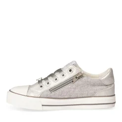 Baskets Toile ARGENT Fille Elastique