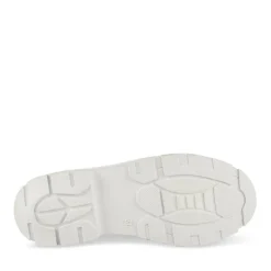 Baskets Toile BLANC Femme Motif Uni Lacets