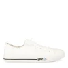 Baskets Toile BLANC Fille Elastique