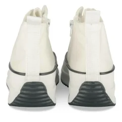 Baskets Toile BLANC Fille Motif Uni Lacets