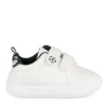 Baskets Toile BLANC Garçon Motif Uni Scratch