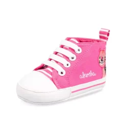 Baskets Toile FUSCHIA Fille Elastique