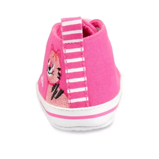 Baskets Toile FUSCHIA Fille Elastique