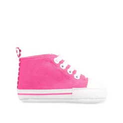 Baskets Toile FUSCHIA Fille Elastique