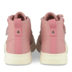 Baskets Toile FUSCHIA Fille Motif Uni Lacets