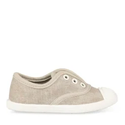 Baskets Toile GRIS Garçon Elastique