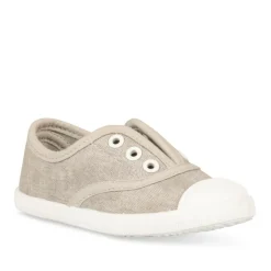 Baskets Toile GRIS Garçon Elastique