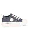 Baskets Toile JEANS Fille Lacets