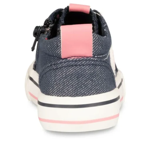 Baskets Toile JEANS Fille Lacets