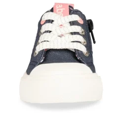 Baskets Toile JEANS Fille Lacets